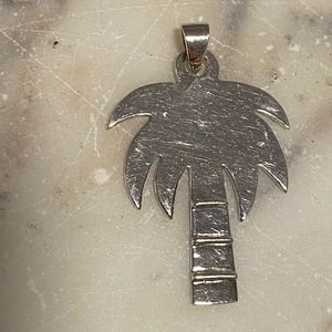 Vintage 925 Palm tree modern pendant